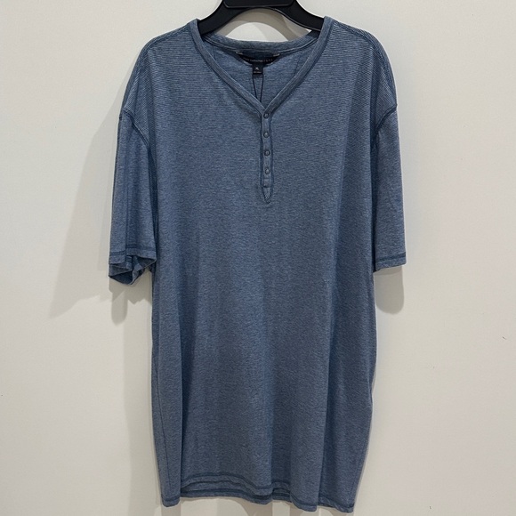 John Varvatos U.S.A Short Sleeve Henley Size XL